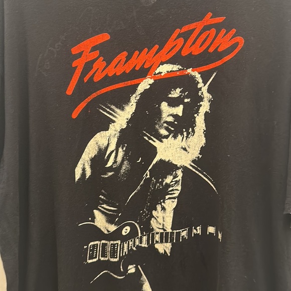2011 Peter Frampton Comes Alive! 35 Graphic Men's Black short sleeve Shirt XXL - Picture 2 of 5